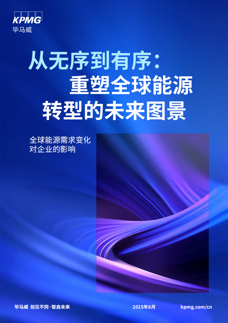 2025从无序到有序：重塑全球能源转型的未来图景报告 第1页