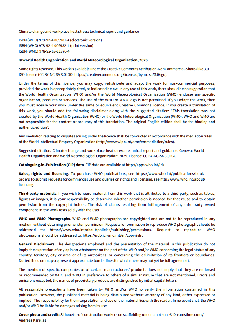 2025气候变化与工作场所热应力报告（英文） 第4页