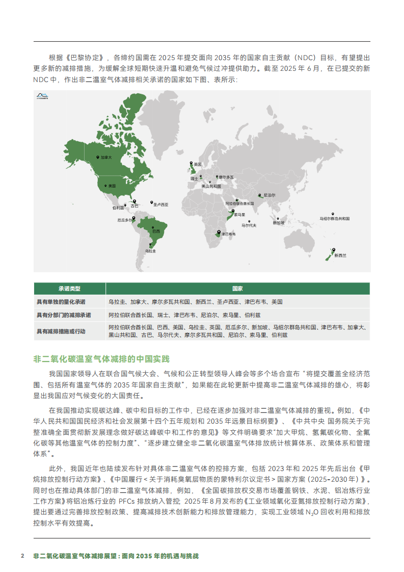 2025非二氧化碳温室气体减排展望：面向2035年的机遇与挑战报告 第5页