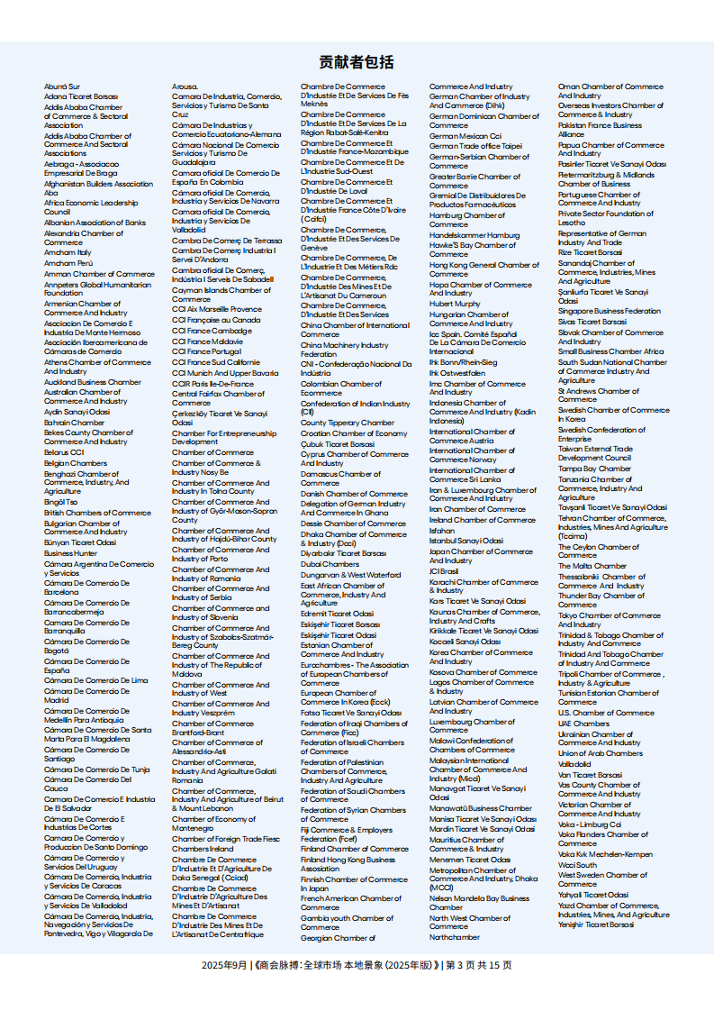 2025年商会脉搏：全球市场 本地景象报告 第3页