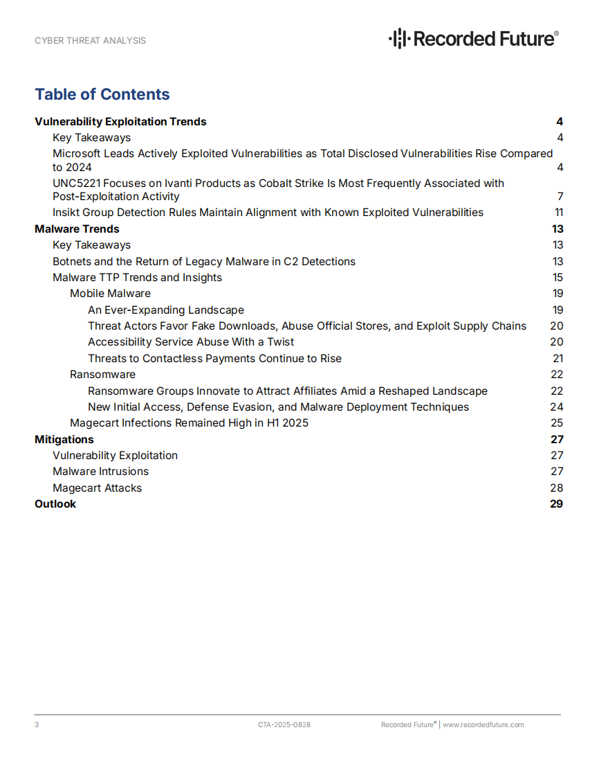 2025年上半年恶意软件与漏洞趋势报告（英文） 第4页