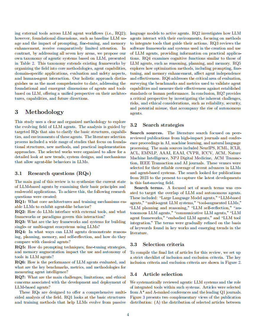 从语言到行动：大语言模型作为自主智能体与工具使用者的综述（英文） 第4页
