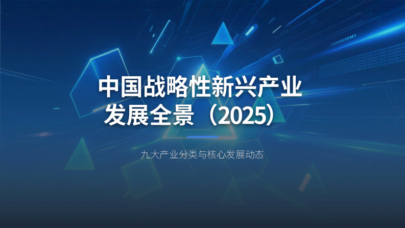 中国战略性新兴产业发展全景（2025） 第1页