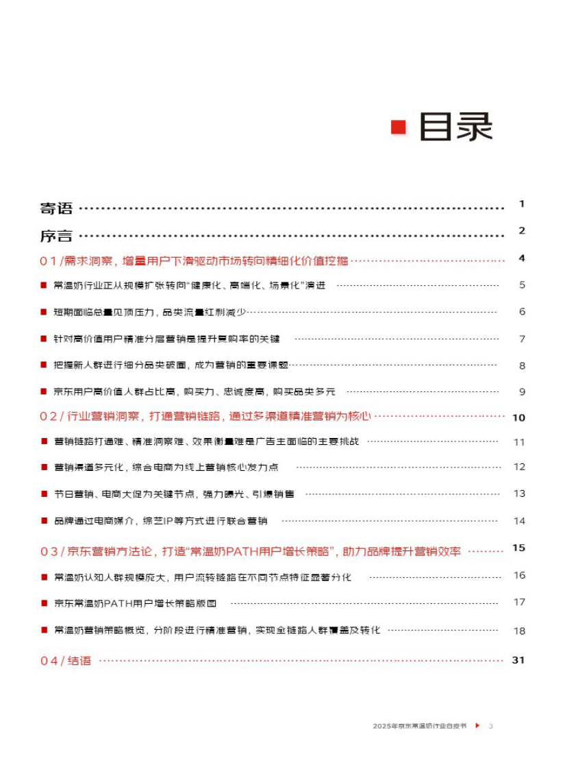 2025年京东常温奶行业白皮书 第4页