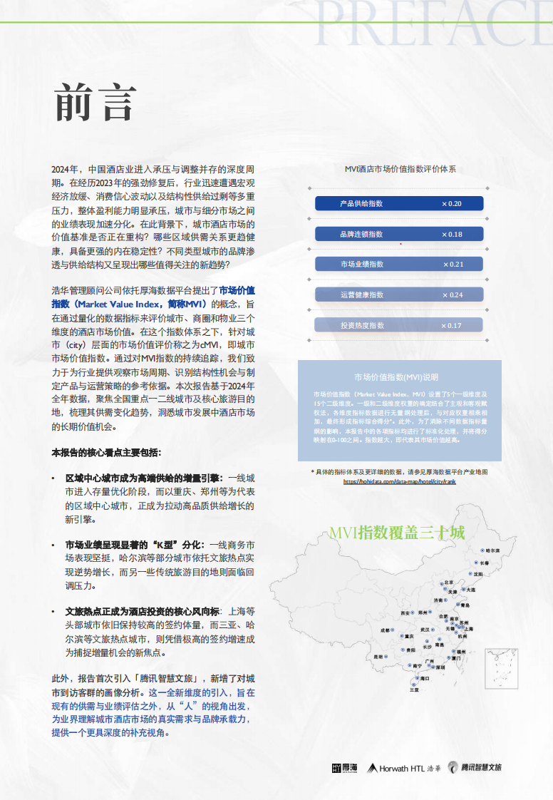 2025中国酒店市场价值指数三十城榜单-MVI潜流蓄势 见微知航 第2页
