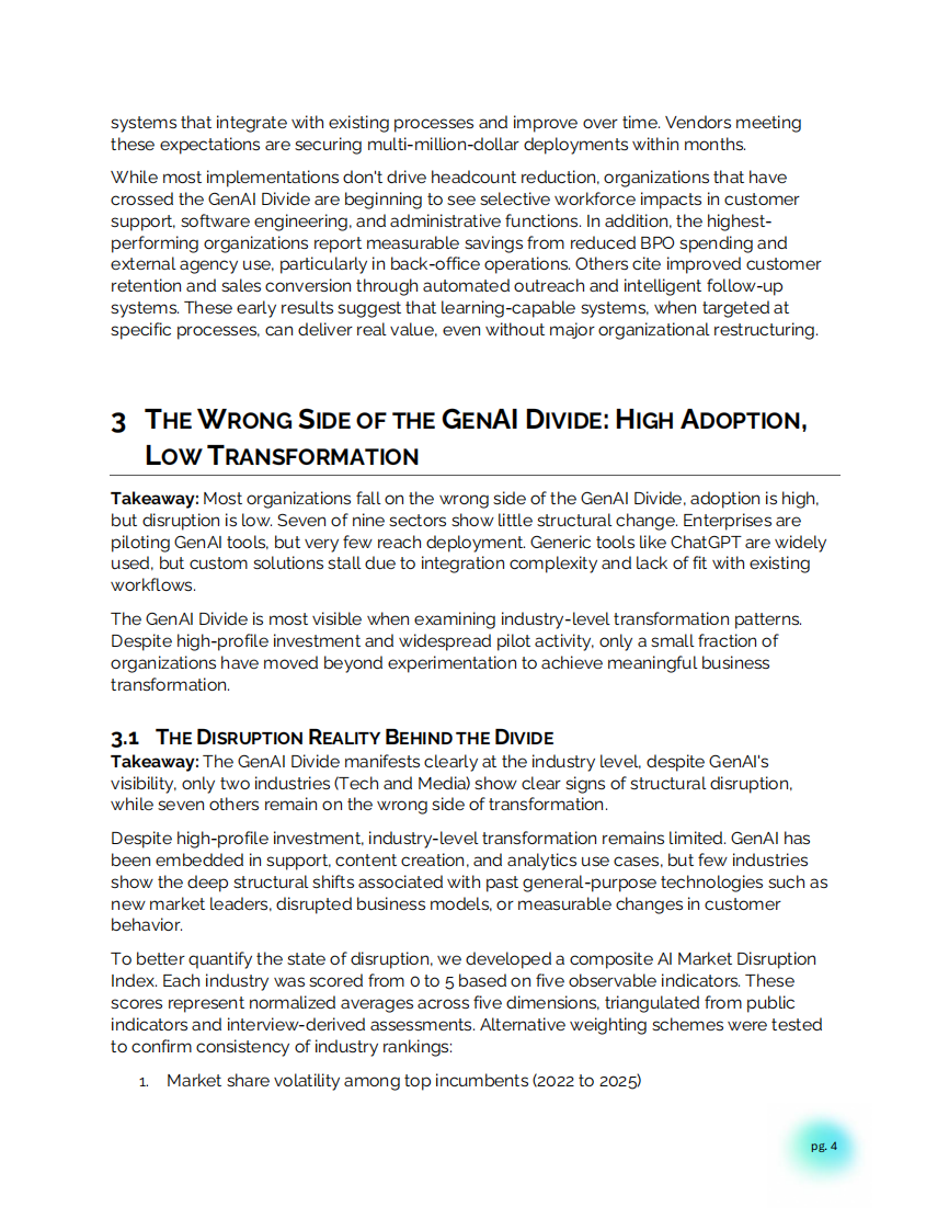 生成式AI鸿沟：2025年商业人工智能现状报告（英文） 第4页