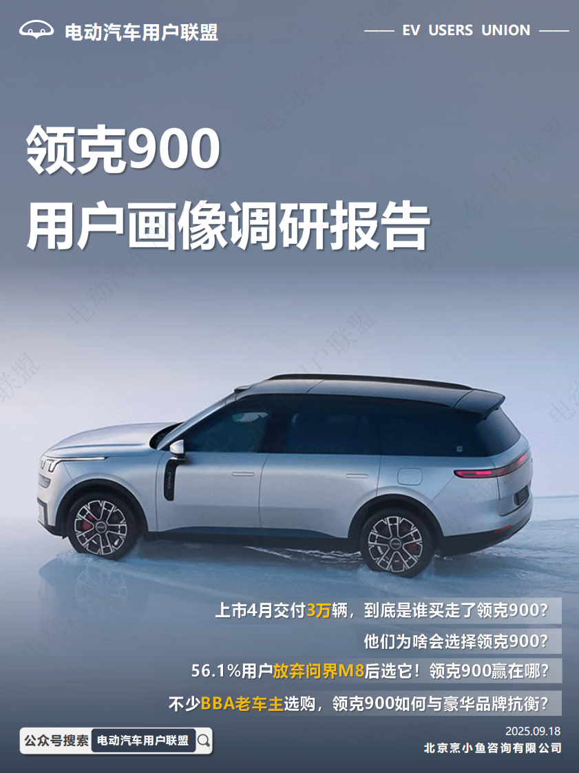领克900用户画像调研报告 第1页