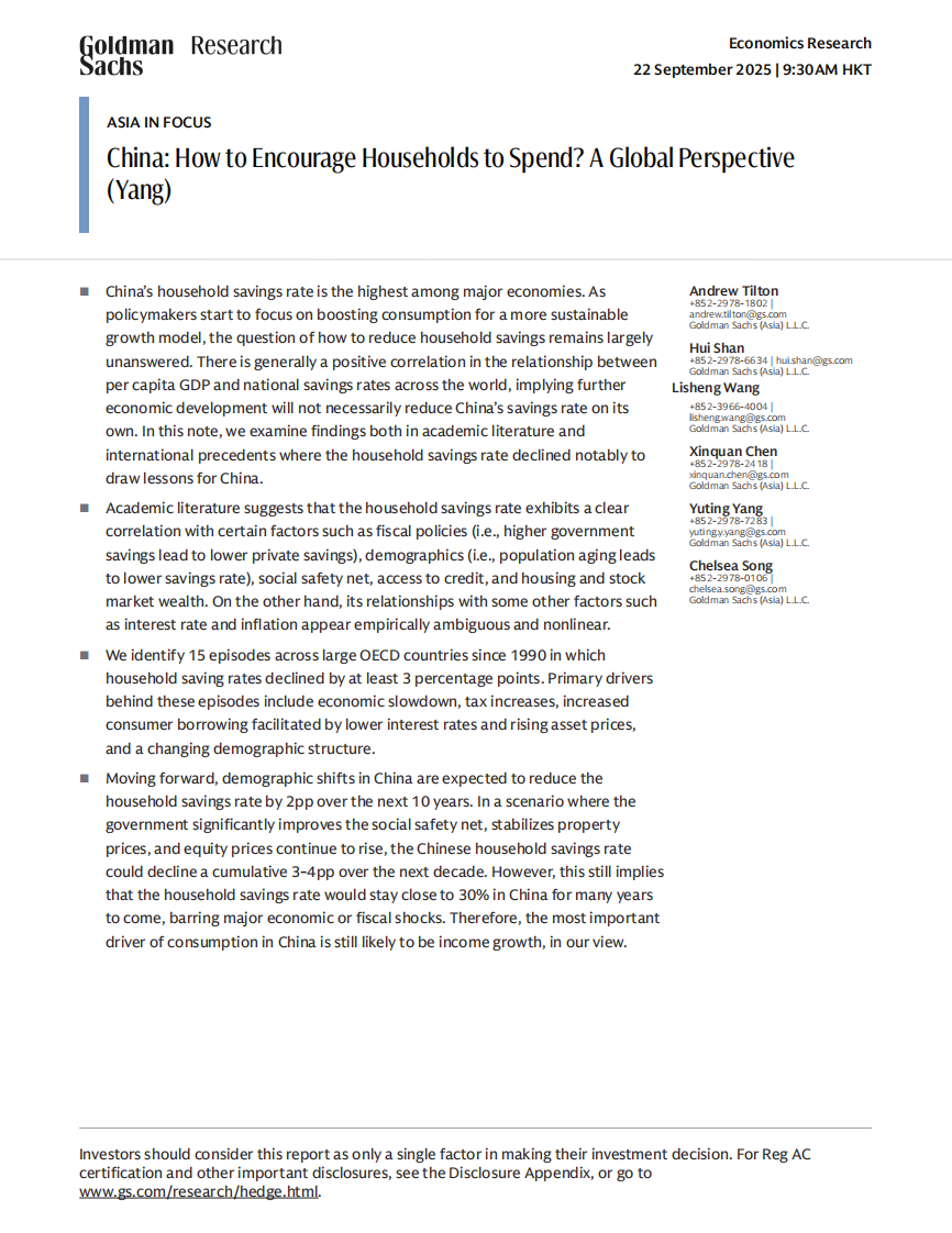 聚焦亚洲：中国&mdash;&mdash;如何鼓励家庭消费&mdash;&mdash;全球视角（英文） 第1页