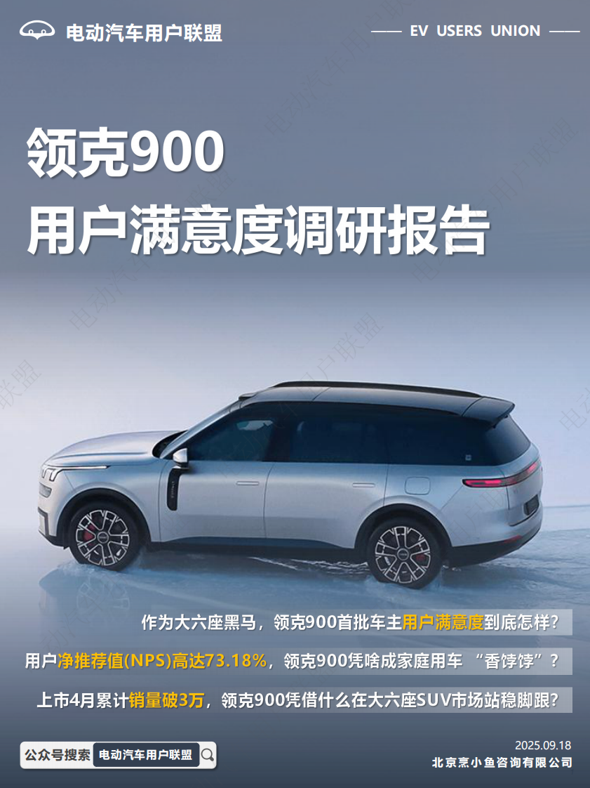 领克900用户满意度调研报告 第1页