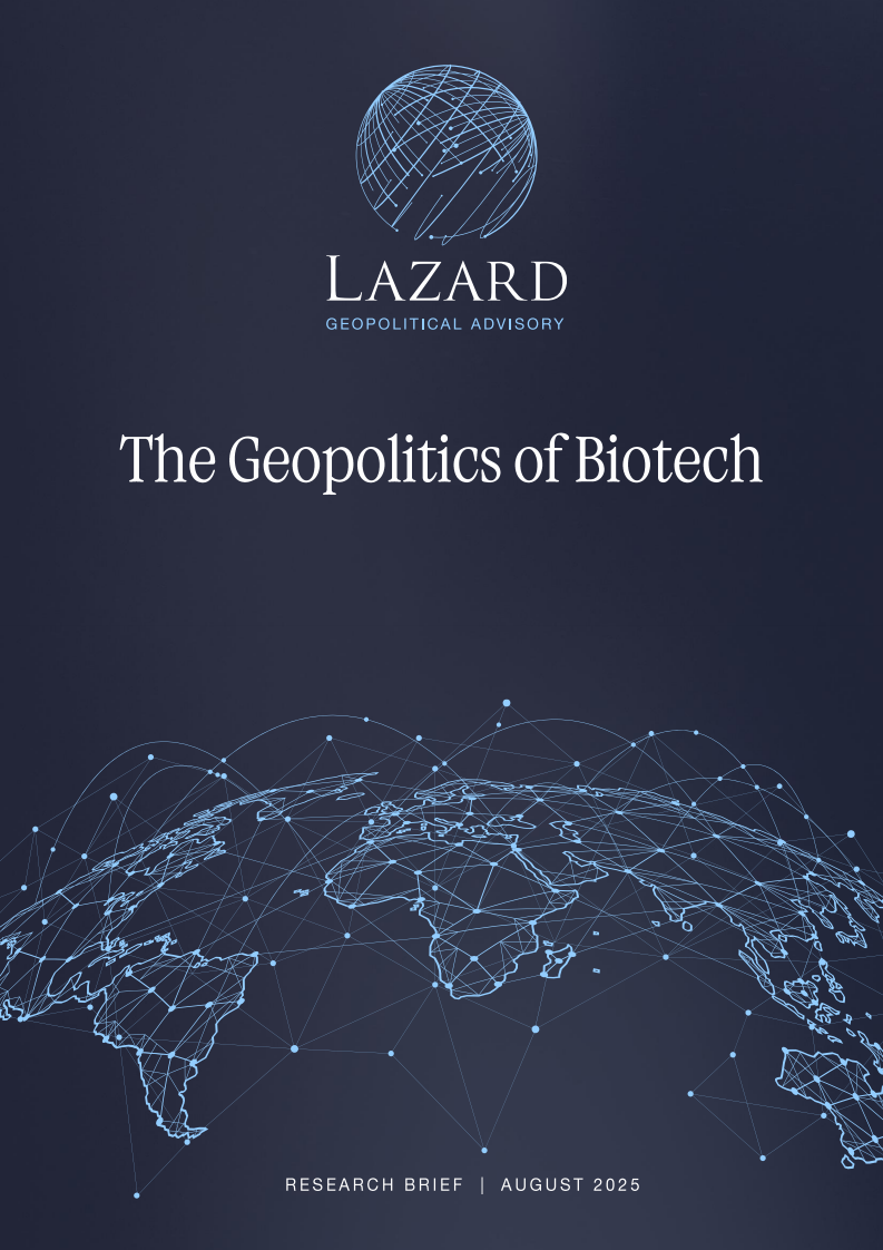 2025生物技术领域地缘政治研究报告：竞争格局、风险评估、投资及科研实力分析（英文） 第1页