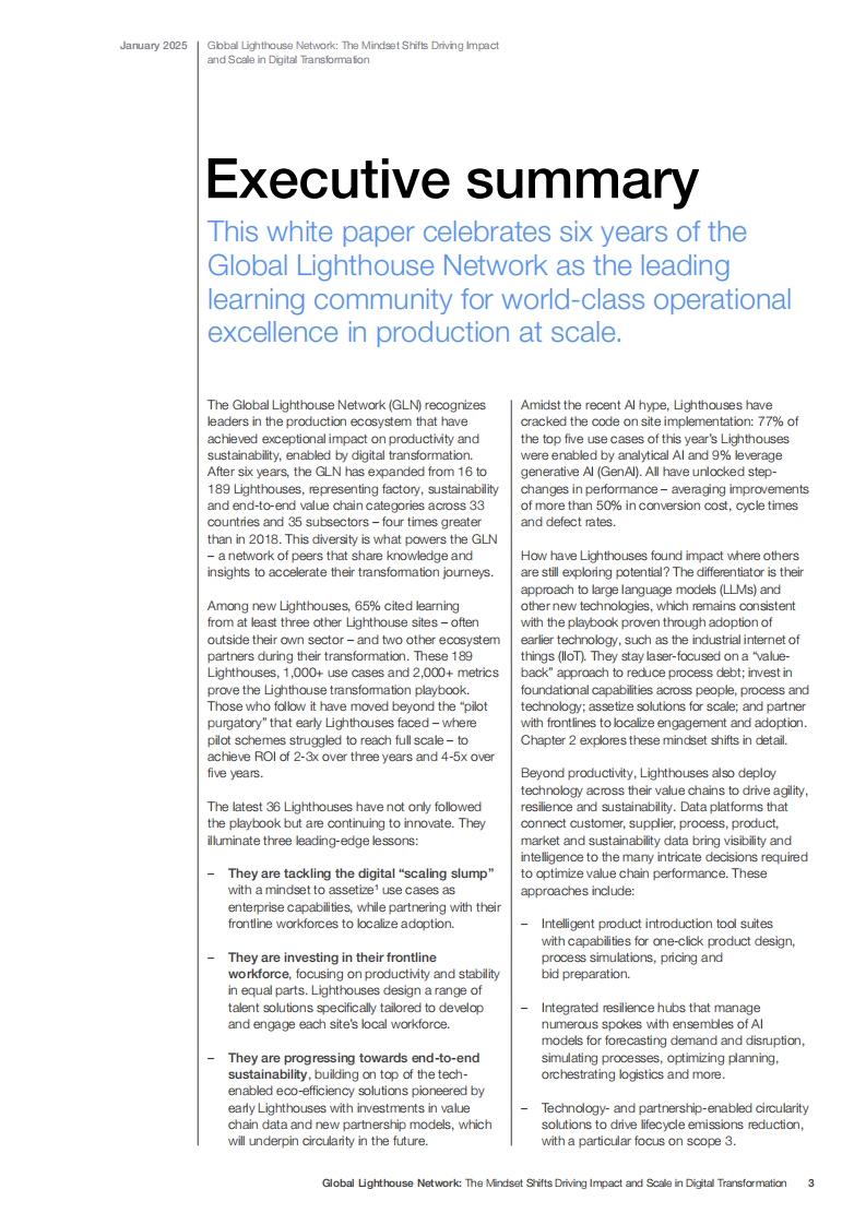 全球灯塔网络：驱动数字化转型实现影响力与规模化的思维转变（英文） 第3页