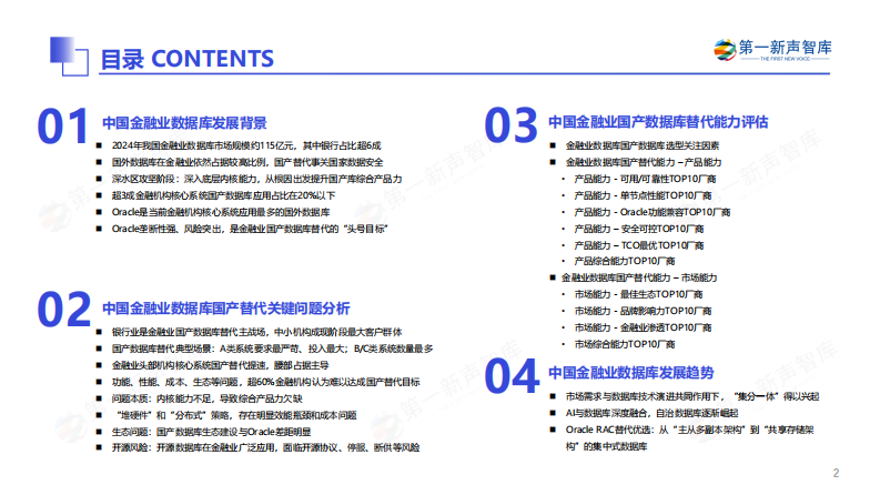 2025年中国金融业数据库国产替代能力评估报告 第2页