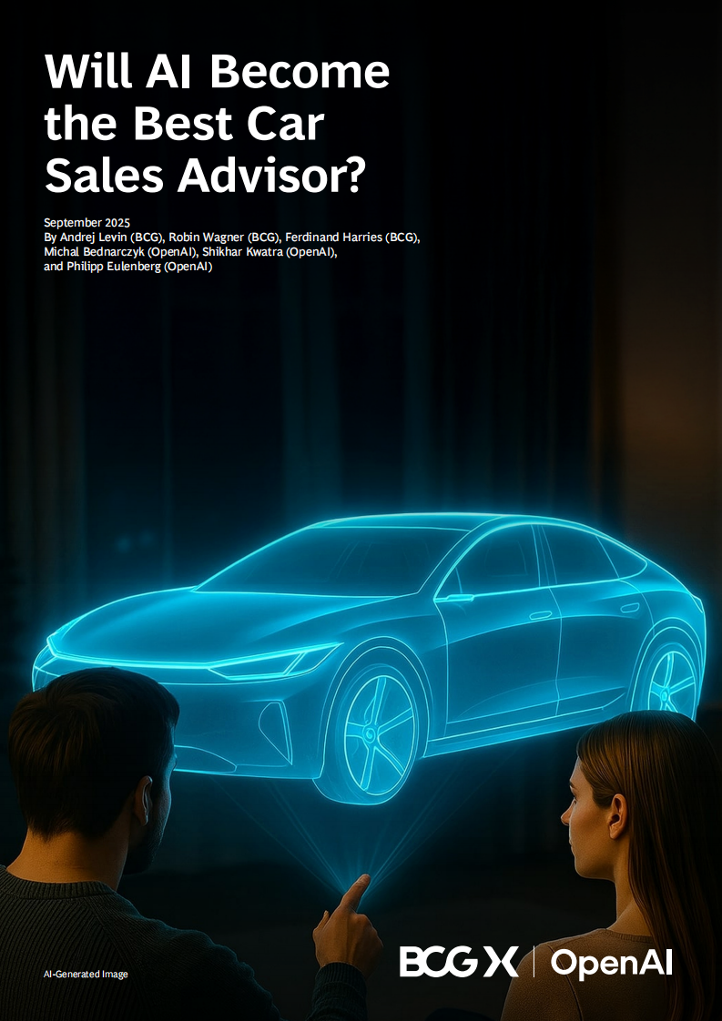 2025人工智能对对汽车销售生态的颠覆性影响研究报告（英文） 第1页