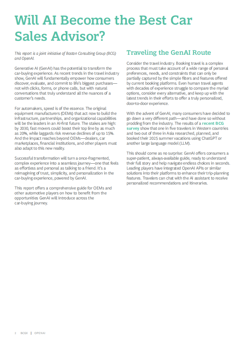 2025人工智能对对汽车销售生态的颠覆性影响研究报告（英文） 第2页