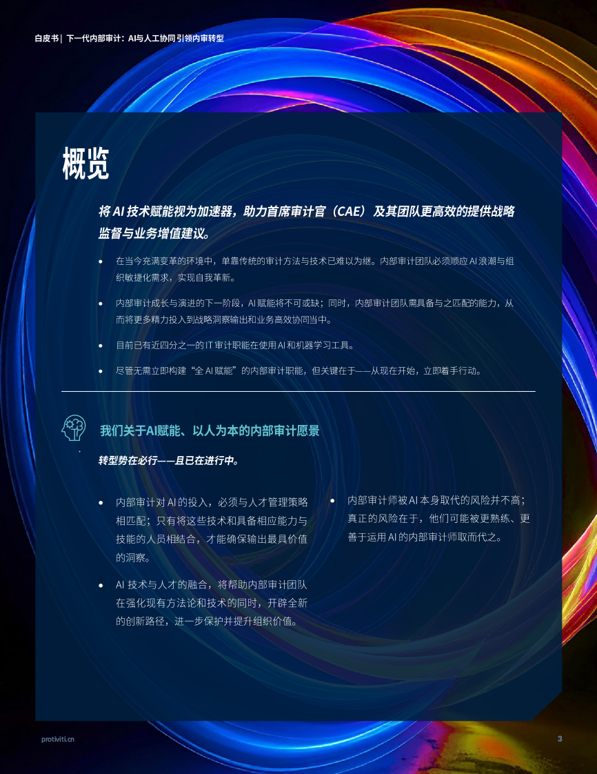 2025年下一代内部审计： AI与人工协同引领内审转型白皮书 第3页
