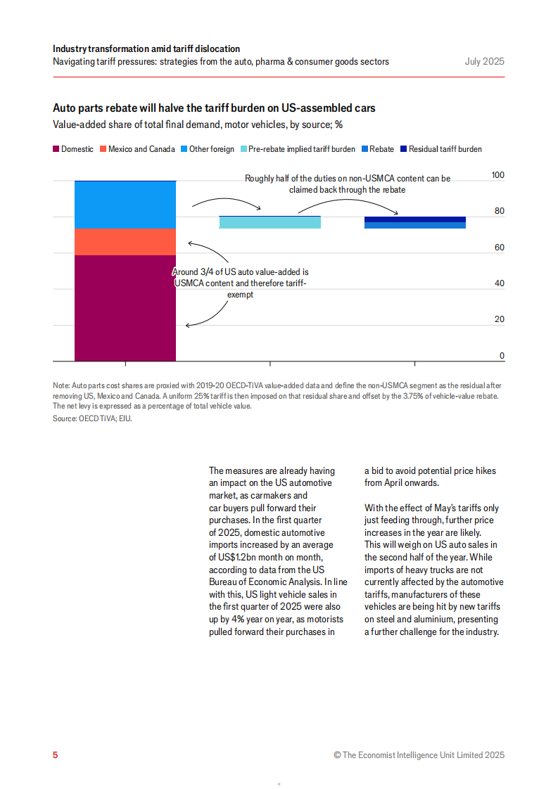 2025关税扰动下的产业转型：汽车、制药和消费品行业应对策略研究报告（英文） 第5页