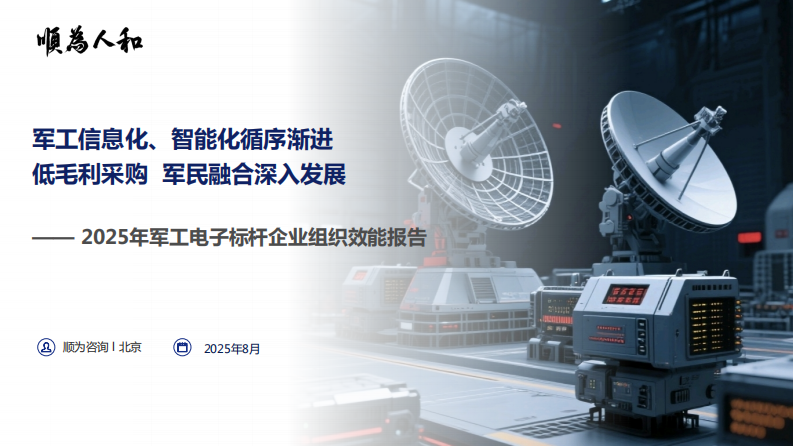 2025年军工电子行业组织效能报告 第1页