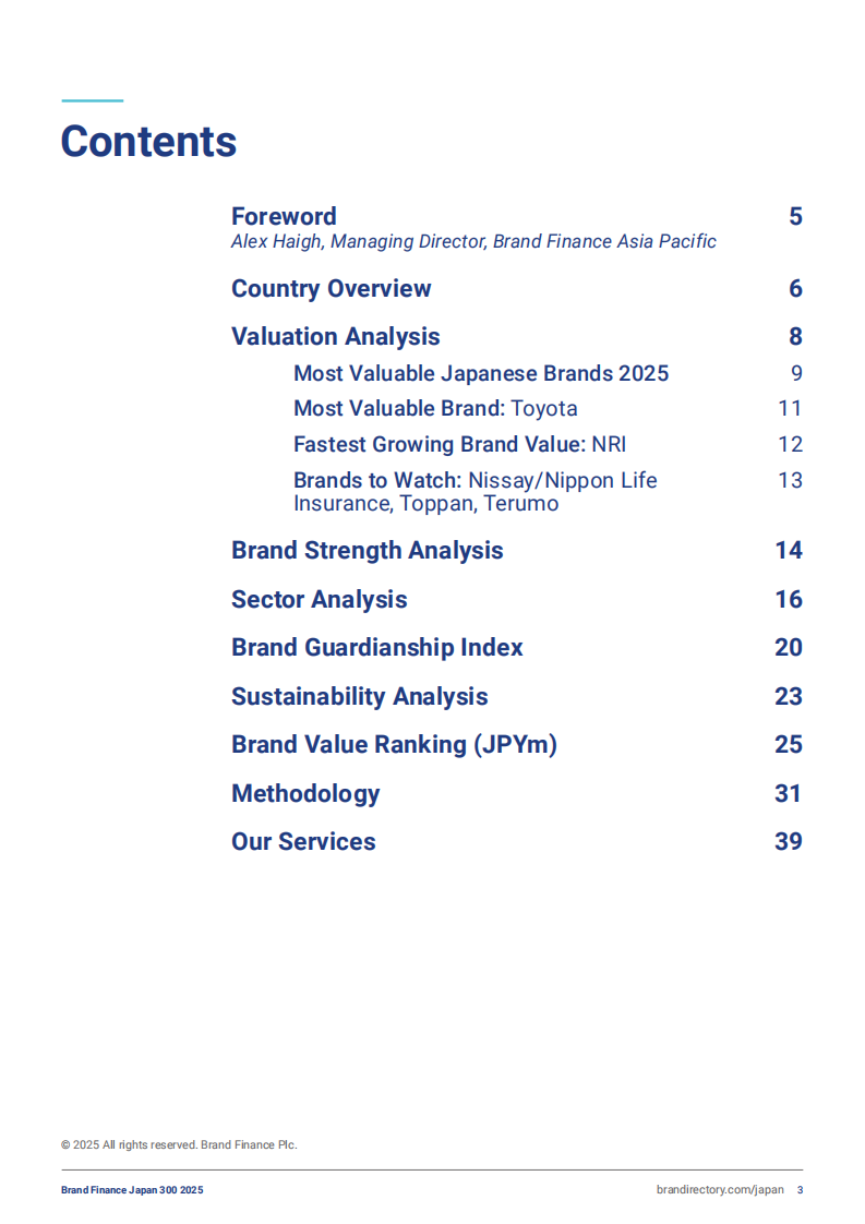 2025年日本品牌300强（英文） 第3页