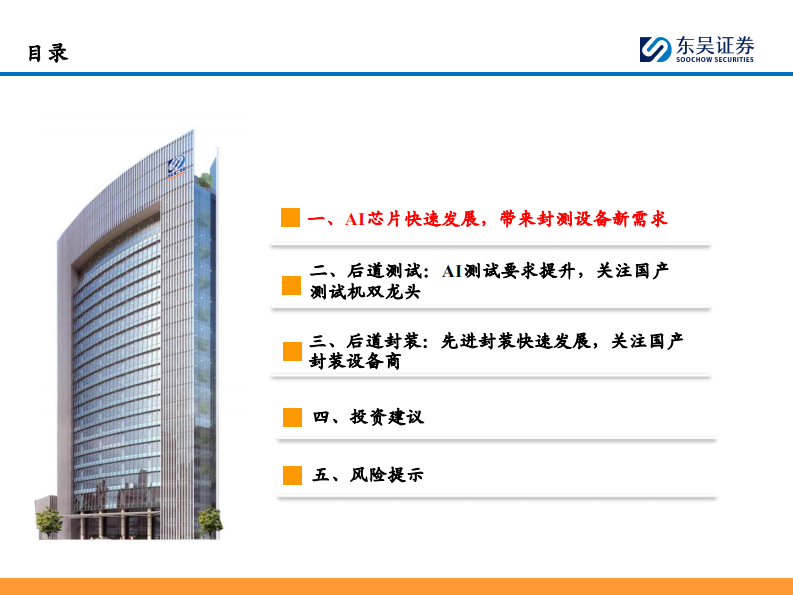 半导体设备行业深度：AI芯片快速发展，看好国产算力带动后道测试&先进封装设备需求 第3页