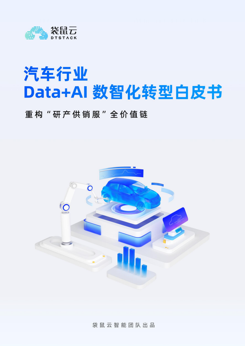 汽车行业Data AI数智化转型白皮书 第1页