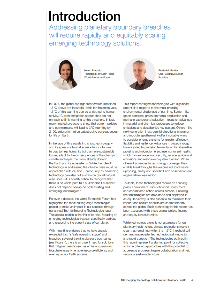 2025守护地球健康的十大新兴技术解决方案报告（英文） 第4页