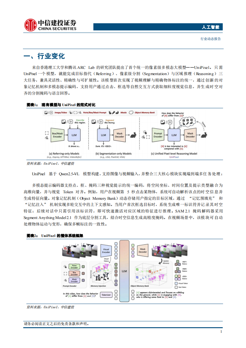 人工智能行业动态：多模态大模型首次实现像素级推理，UniPixel发布 第3页