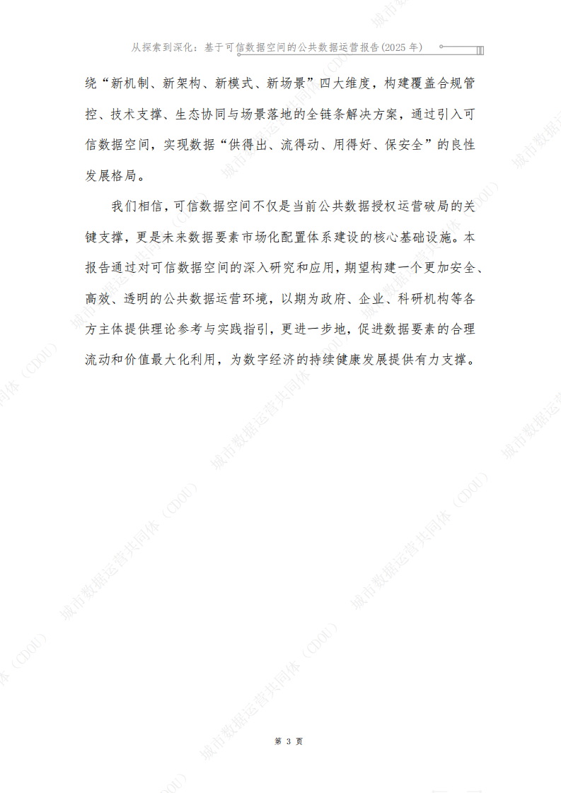 从探索到深化：基于可信数据空间的公共数据运营报告2025 第5页