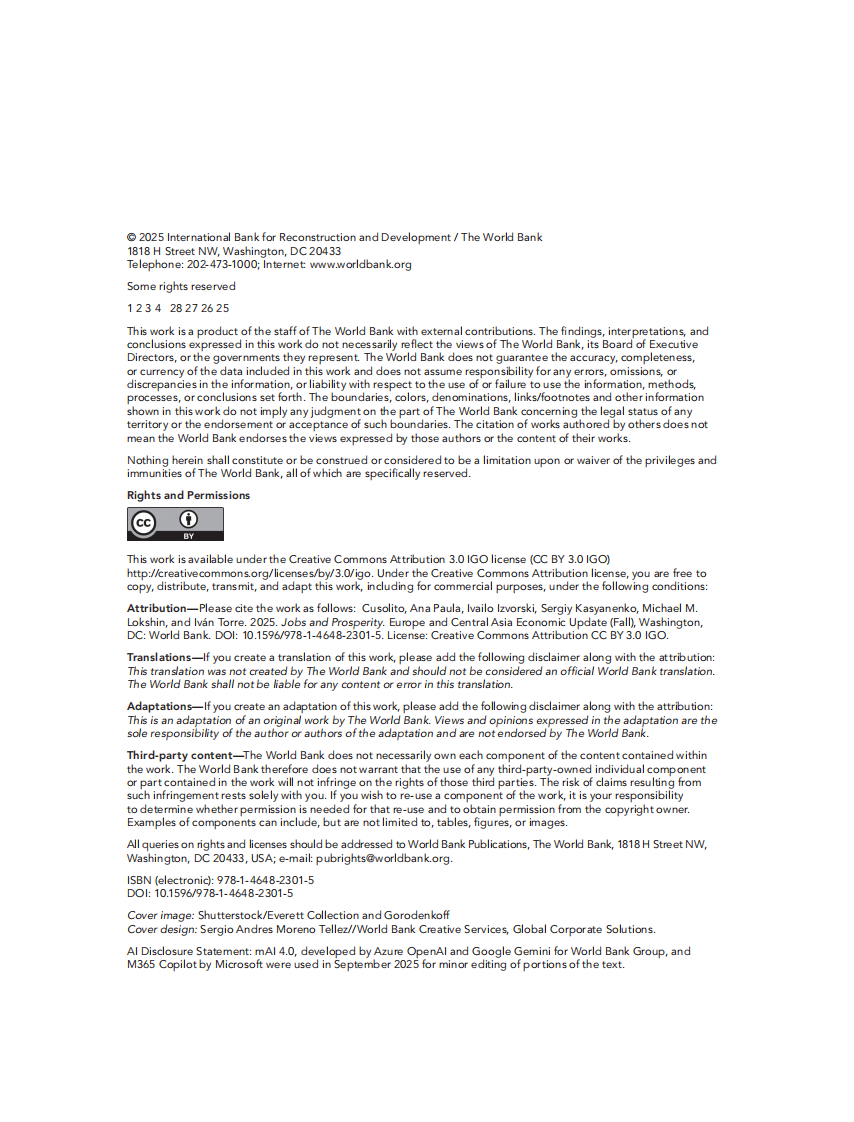 欧洲与中亚地区经济简报：就业与繁荣（英文） 第4页