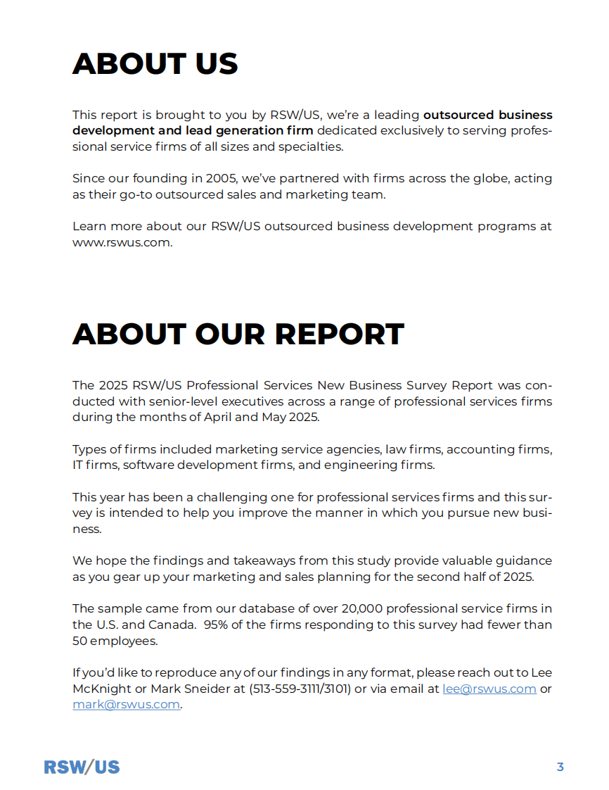 2025年专业服务新业务调查（英文） 第3页