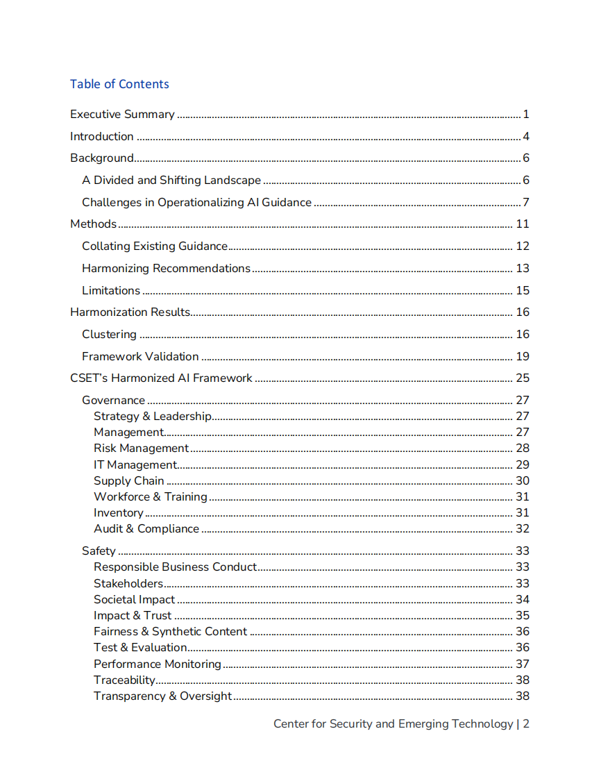 2025协调人工智能指导方针：自愿性标准与最佳实践统一框架研究报告（英文） 第3页