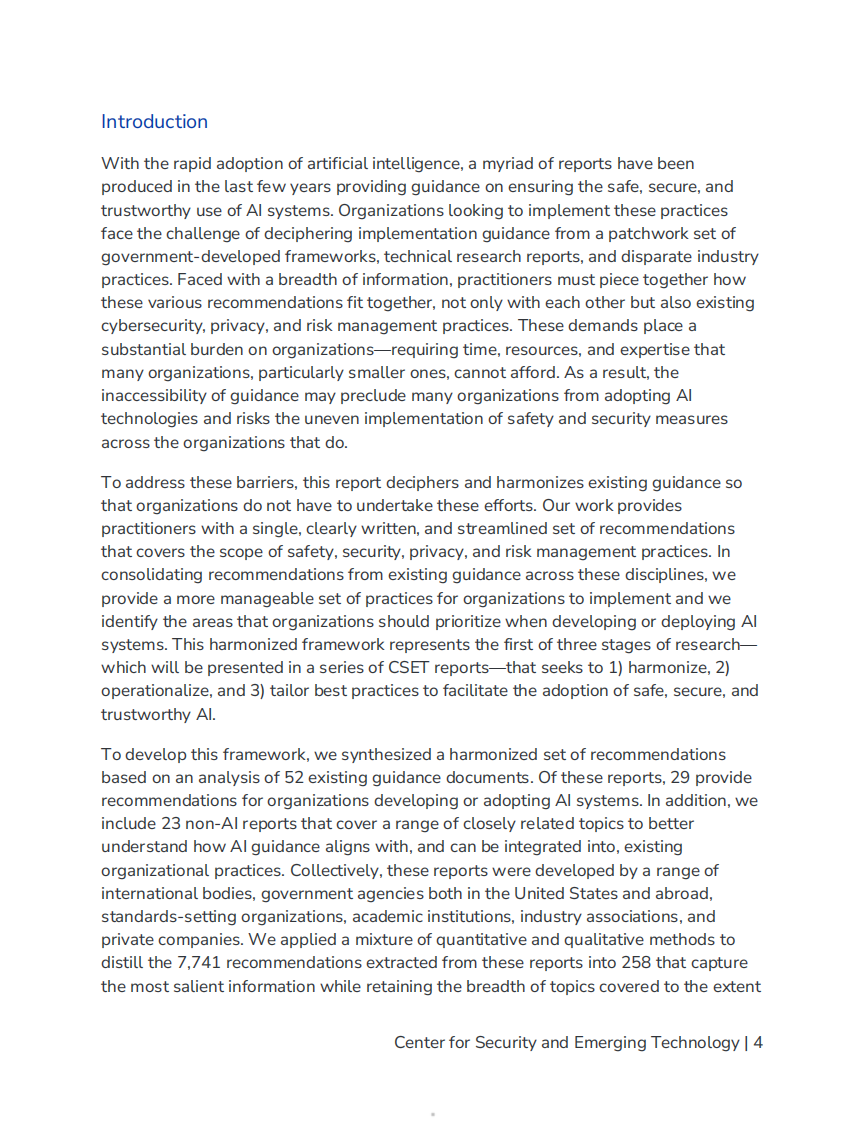 2025协调人工智能指导方针：自愿性标准与最佳实践统一框架研究报告（英文） 第5页