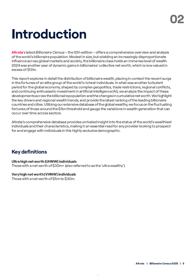 2025年全球亿万富翁普查报告（英文） 第5页