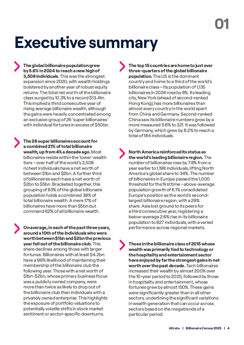 2025年全球亿万富翁普查报告（英文） 第4页