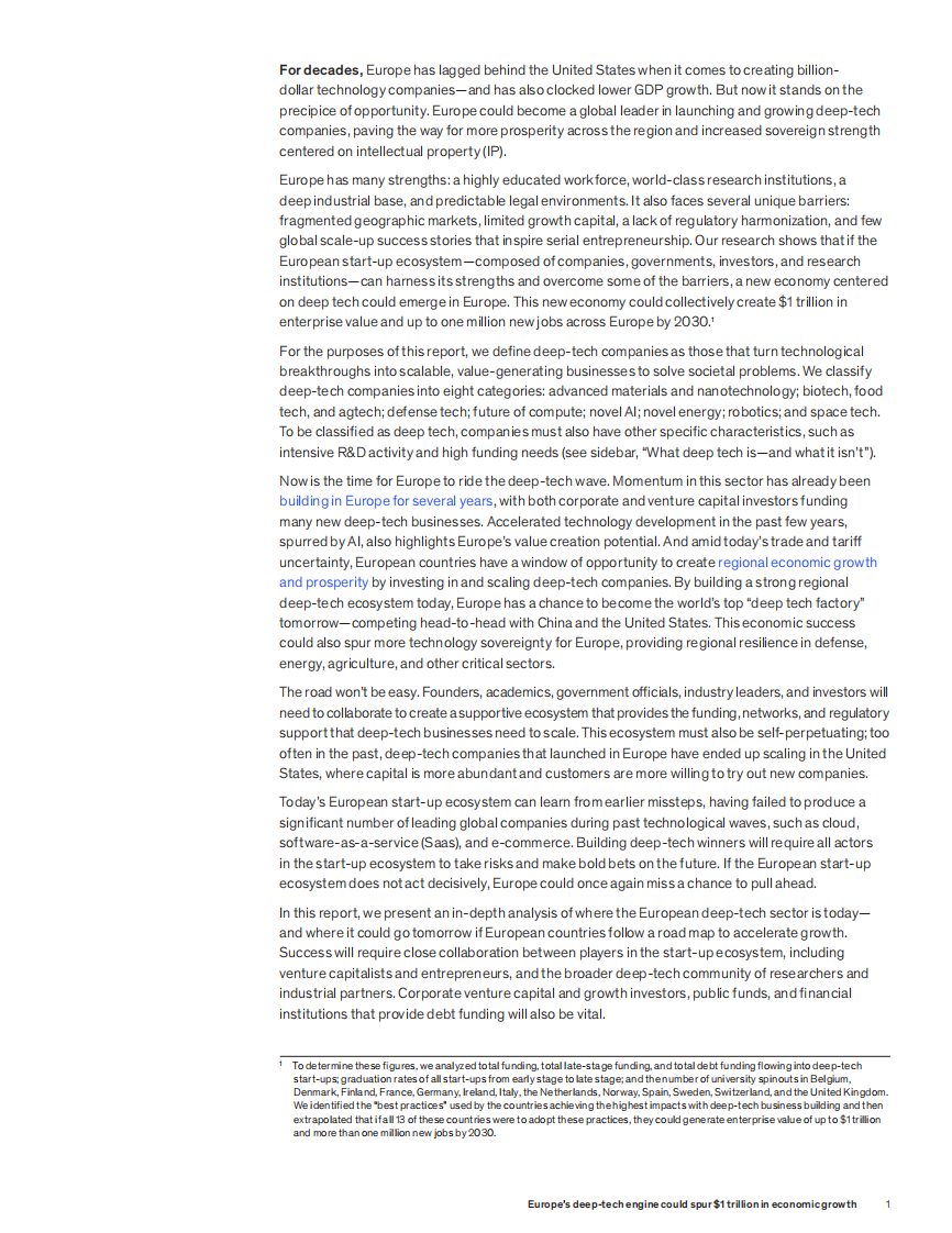 2025欧洲深度科技引擎或可推动万亿美元经济增长研究报告（英文） 第3页