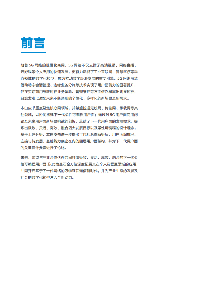 2025年下一代柔性可编程用户面技术体系白皮书 第2页