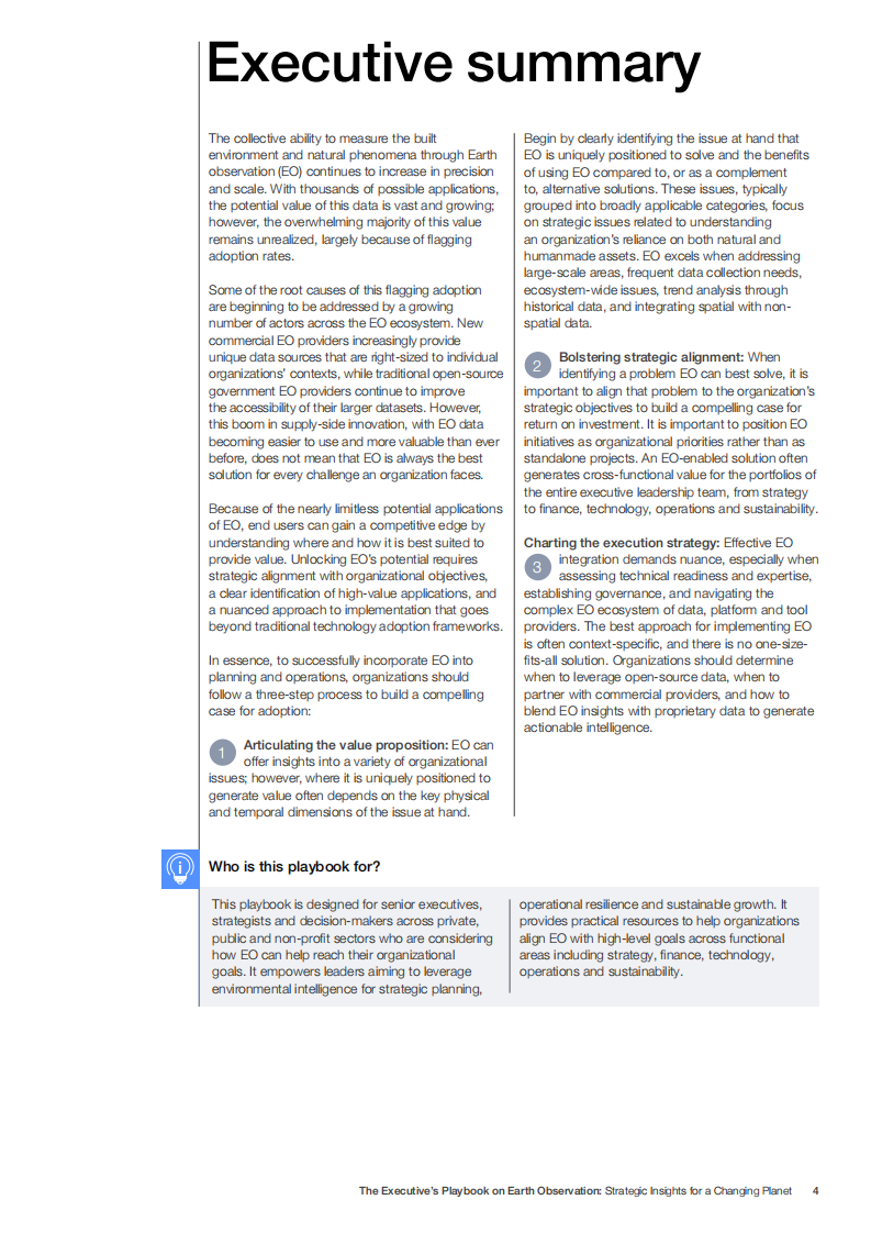 地球观测高管手册：为不断变化的地球提供的战略洞见（英文） 第4页