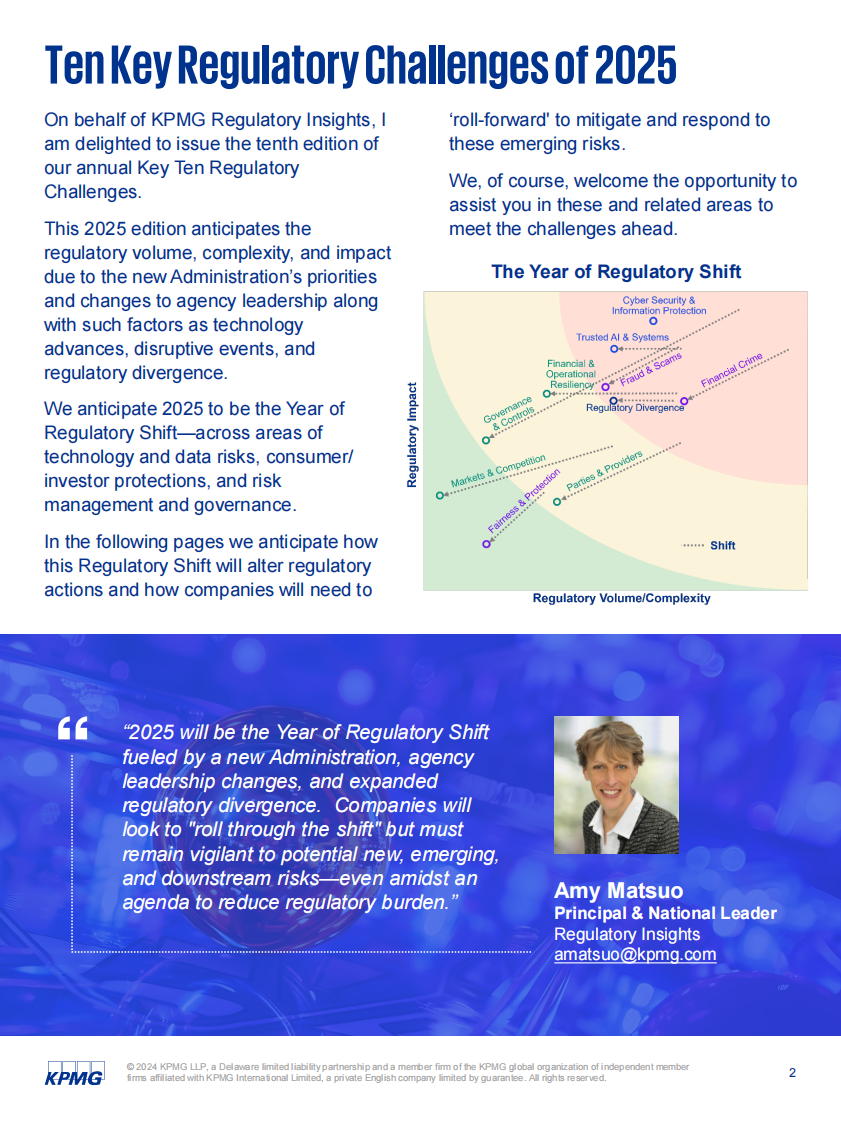 2025年十大关键监管挑战报告：在变革中前行（英文） 第3页