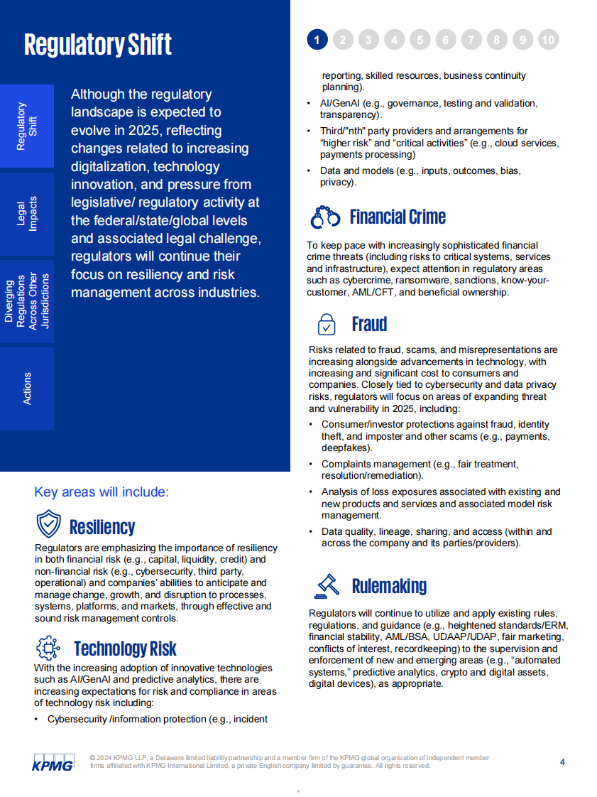 2025年十大关键监管挑战报告：在变革中前行（英文） 第5页