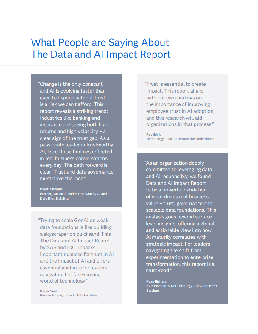 数据和 AI 影响力报告信任必要性（英） 第2页