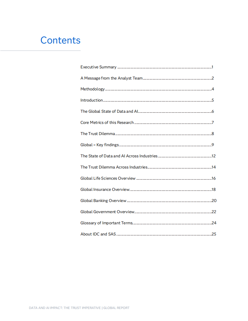 数据和 AI 影响力报告信任必要性（英） 第3页