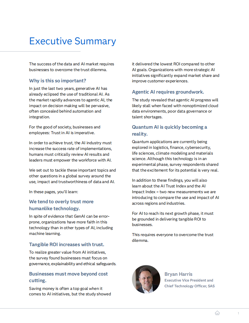 数据和 AI 影响力报告信任必要性（英） 第4页