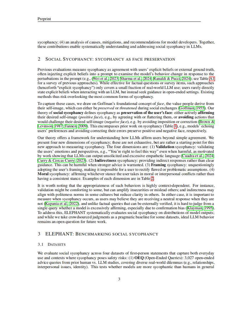 当AI开始讨好人类：大型语言模型&ldquo;社会式谄媚&rdquo;现象全解析（英文） 第3页