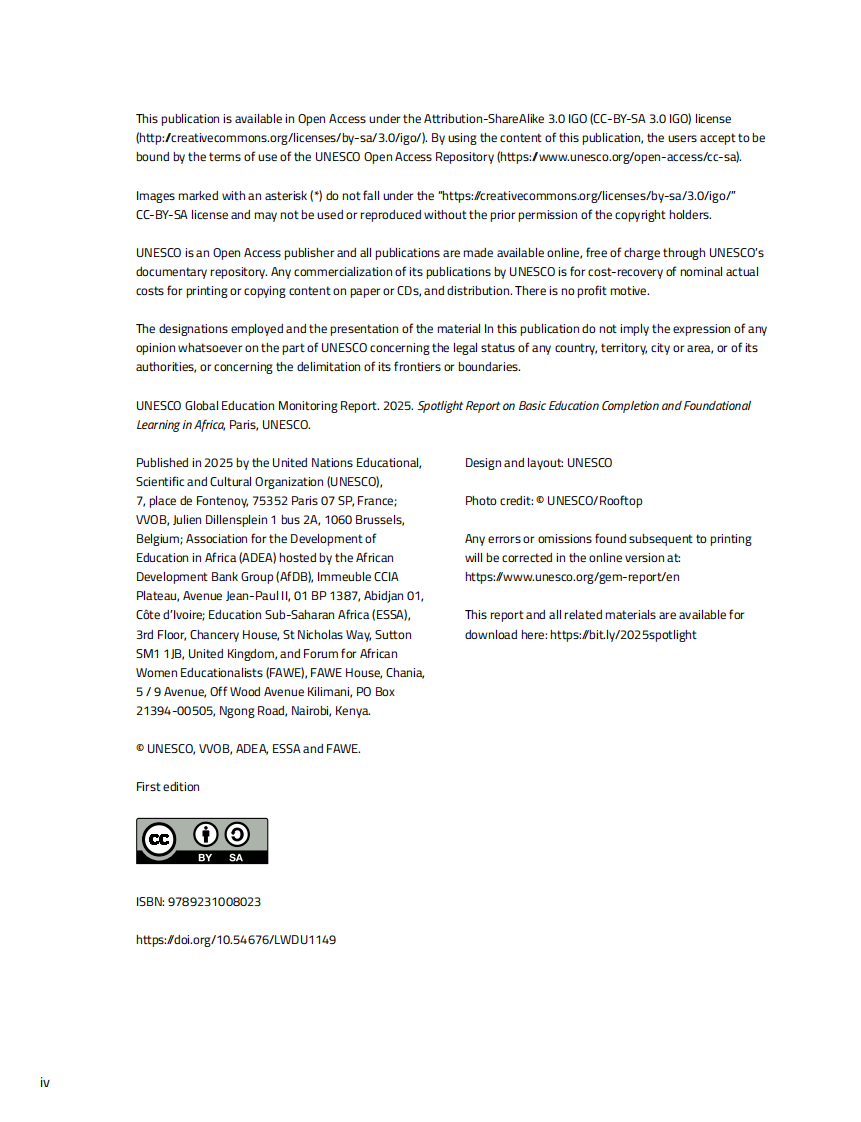 2025非洲基础教育完成率与奠基性学习聚焦报告：以领导力撬动基础学习（英文） 第3页
