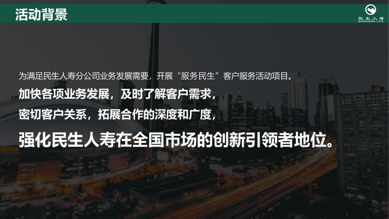 2025年民生人寿服务年度规划方案 第3页