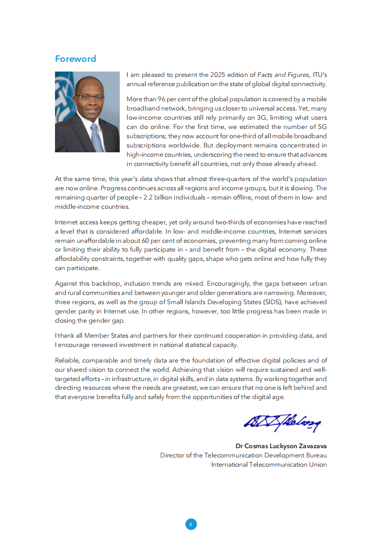 2025年衡量数字发展：事实与数据研究报告（英文） 第4页