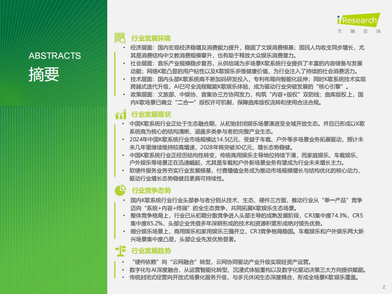 艾瑞咨询：2025年多场景K歌系统行业研究报告 第2页