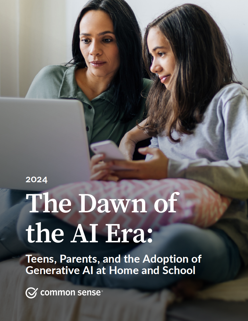 人工智能时代的黎明：青少年、家长与生成式AI在家庭及学校的应用现状（英） 第1页