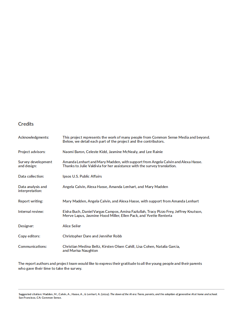 人工智能时代的黎明：青少年、家长与生成式AI在家庭及学校的应用现状（英） 第4页