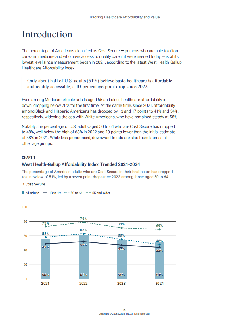 2025年美国医疗服务可负担性及价值评估追踪报告（英文） 第5页